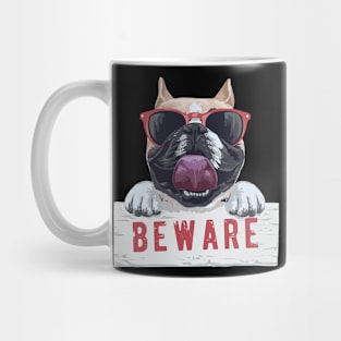 Funny Dog Beware Mug